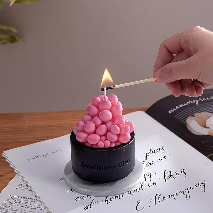 Pink Moonstones Succulent Scented Candle - Image 6