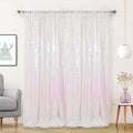 Iridescent Sequin Backdrop Curtain 10FTx10FT 1 Panel Glitter Metallic by TCBESTO