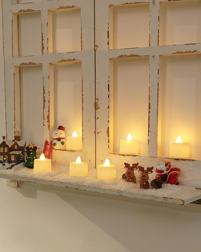 Amagic 24 Pack LED Tea Lights, Flameless Votive Candles, Lasting Electric Fake - Image 4