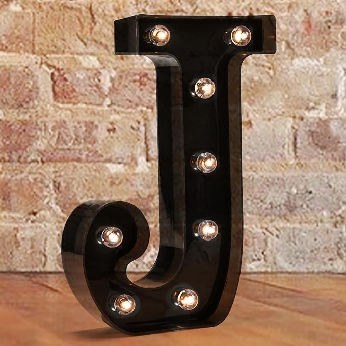 Decorative LED Illuminated Letter Marquee Sign by Pooqla