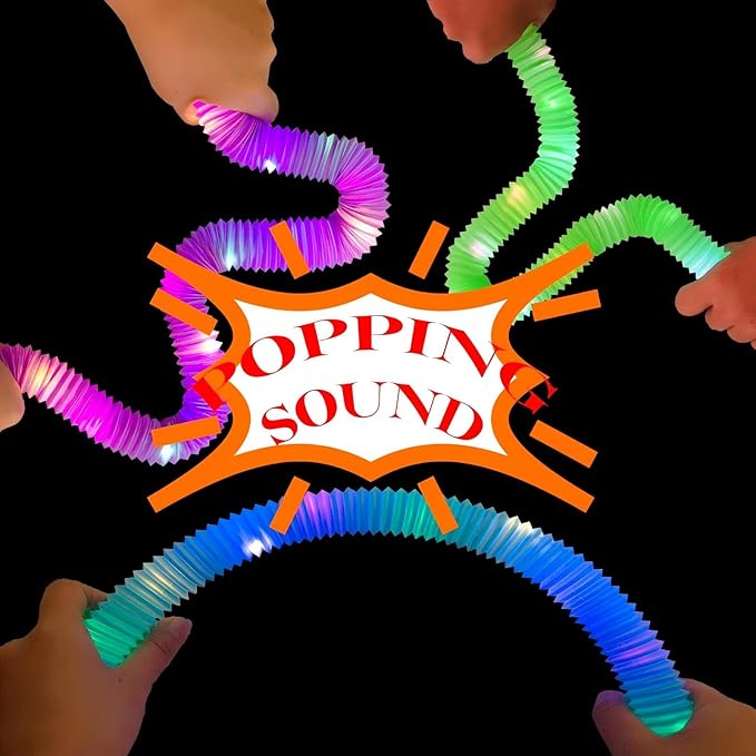 Orange 24 Pack Light Up Party Favors Supplies, Bulk Glow Sticks Bracelet - Image 4