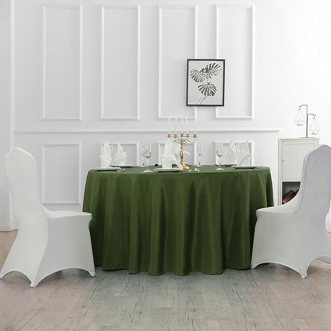 70 inch Round Tablecloth Washable Polyester Table Cloth Decorative Table Cover - Image 6