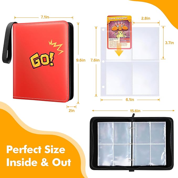 480-Card Binder – 4-Pocket Trading & Gaming Card Album - Image 4