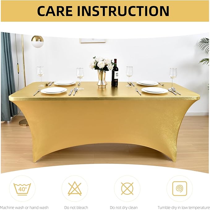 2-Pack 8ft Spandex Table Covers - Image 6