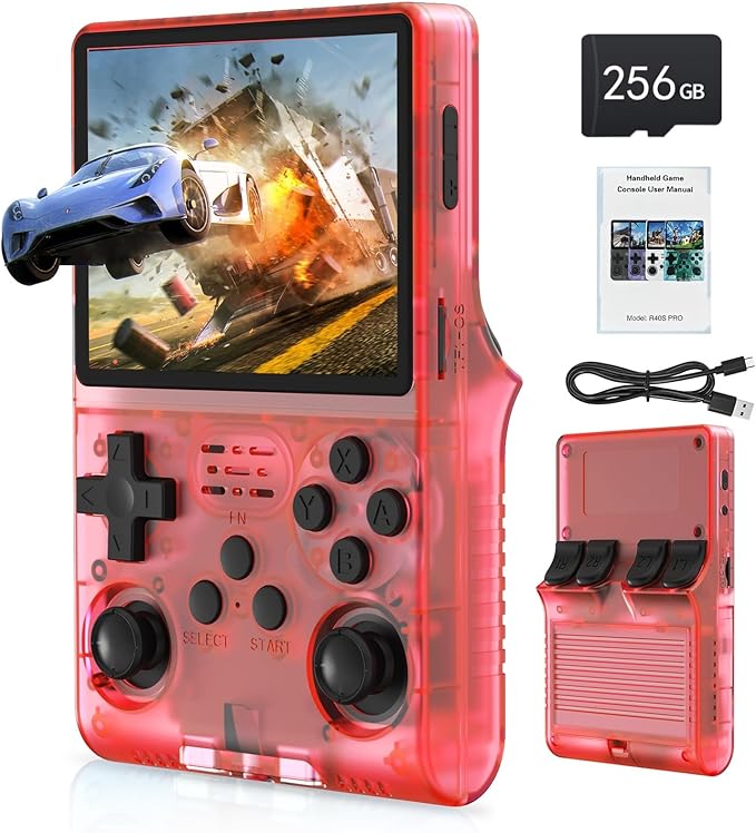 FVBADE R40S PRO Handheld Game Console 3.5 inch IPS Screen Mini Retro Console by FVBADE