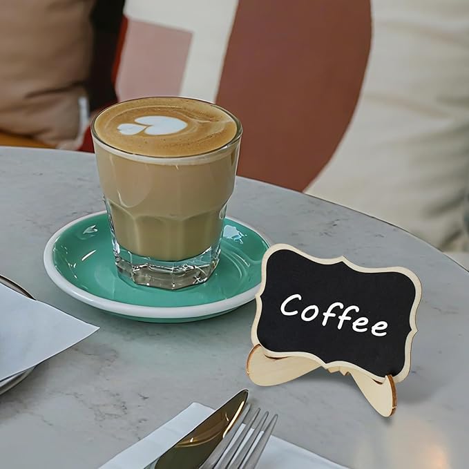 Mini Chalkboard Signs with Stands – Reusable Wooden Food Labels - Image 7