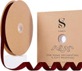 Burgundy Christmas Velvet Ribbon by Unknown