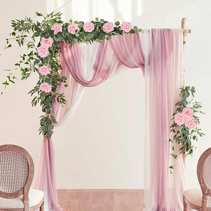 MACTING 2 Pack 13.2FT Eucalyptus Garland - Image 8