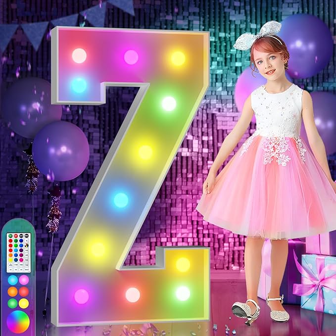 4FT Colorful Marquee Light Up Letters Z, 18 Colors Light Up Alphabet Signs by Letsmakeitimpressive