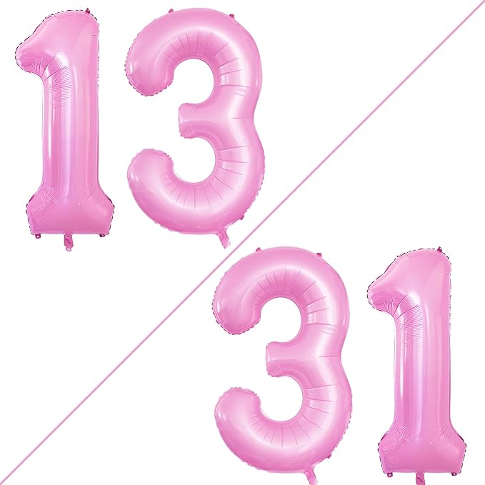 GOER Number 13 Balloons for 13th Birthday Sweet 13 Party Decorations, 42 Inch - Image 2