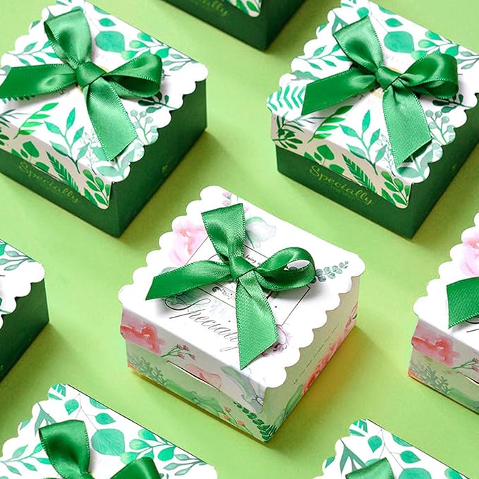 5/8" x 50 Yards Emerald Green Satin Ribbon Single Faced Fabric Ribbons - Image 5