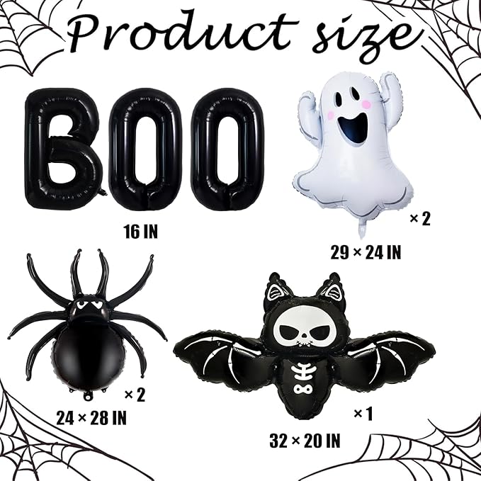 Halloween Balloons Decorations, Spider Foil Balloon - Image 2