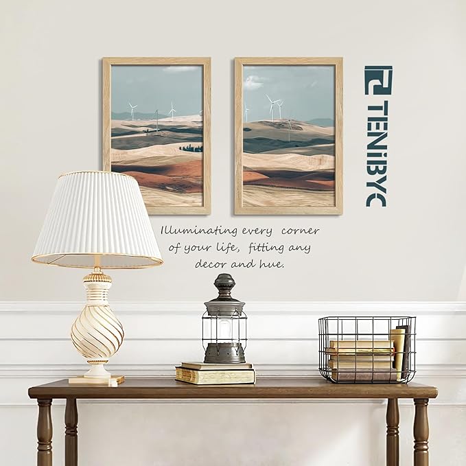 12x18 Poster Frame 4 Pack, Textured Natural Solid Wood Picture Frame, HD - Image 7
