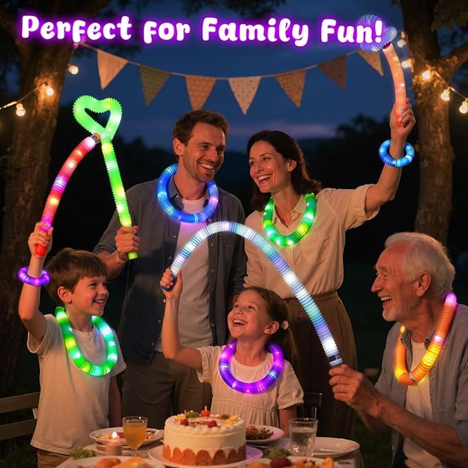 LovesTown 24PCS Glow Sticks Bulk Party Pack, Light Up Party Favors Supplies - Image 5
