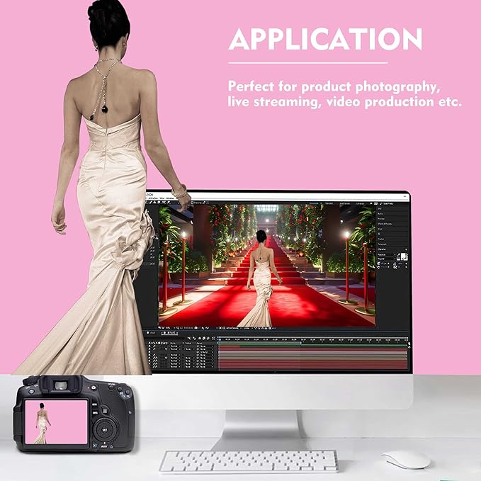 Pink Photography Backdrops, Photo Booth Video Shooting Photo Backdrop, Portrait - Image 3