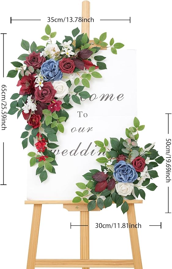 Pack of 2 Artificial Flowers for Backdrop Decoration, Wedding Arch Flowers - Image 5