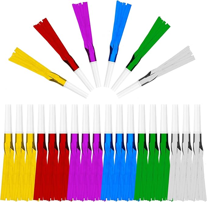 24PCS Bulk Party Blowers & Colourful Noise Makers by Unknown