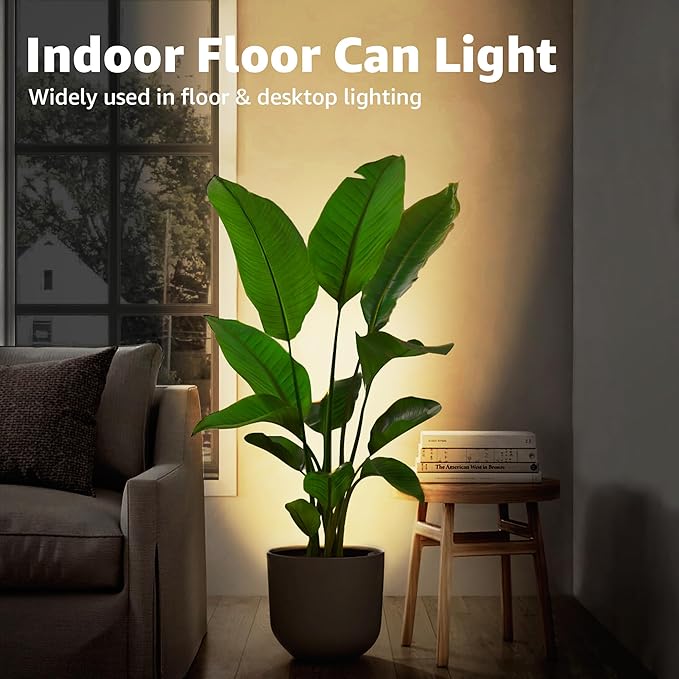 SUNVIE 4 Pack Up Lights Indoor Floor Can Light 5W Uplighting Uplights Indoor - Image 3