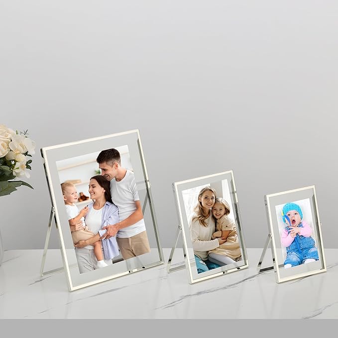 Silver 4x6'' Floating Frame Set of 2, - Image 7
