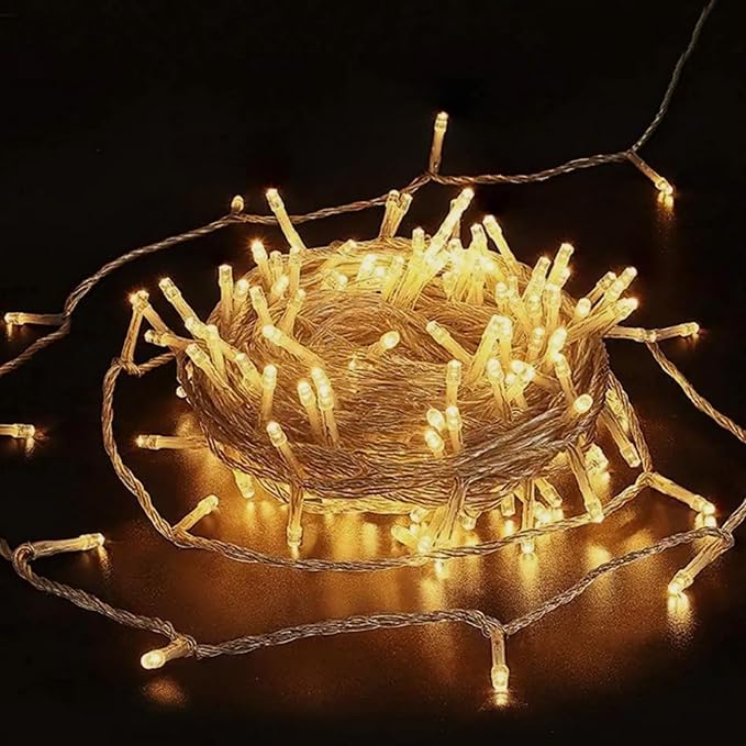 33ft 100 LED Plug in Connectable Fairy String Lights, 8 Mode Decorative Lights by JACUXLSS