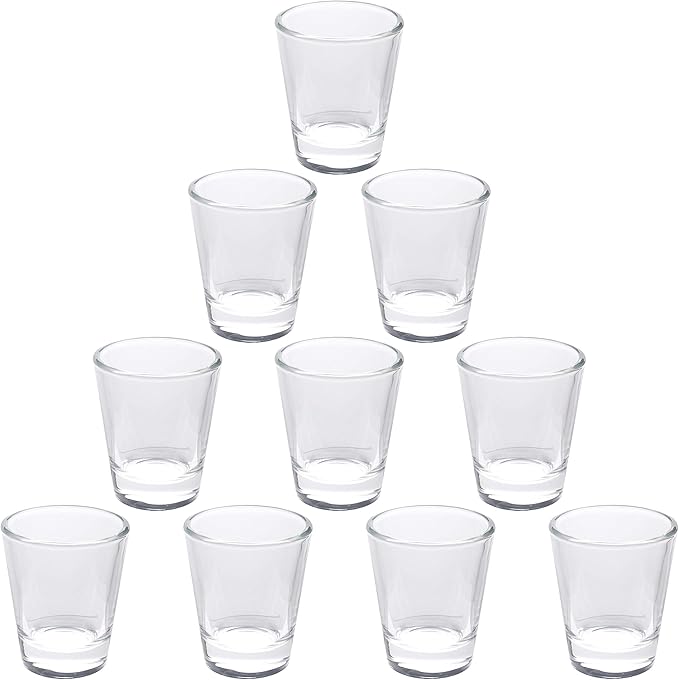 DISCOUNT PROMOS Shot Glasses Set 1.75 oz. Set of 10 Bulk Pack, Wedding Favor by DISCOUNTPROMOS