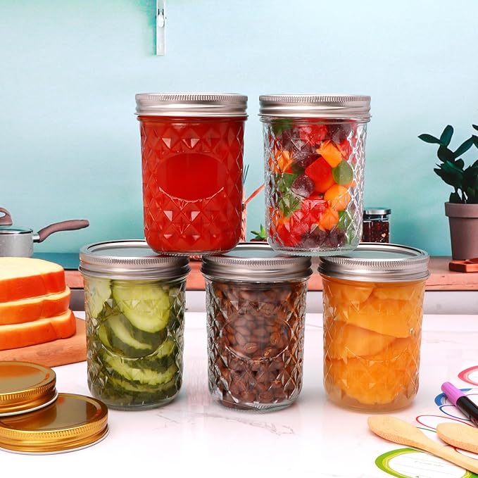 Wide Mouth Mason Jars 12Pack, Mason Jars 16 oz - Image 5