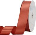 Copper Satin Ribbon 1-1/2 inch X Continuous 100 Yards, Single Face Polyester by Kryvusribbon