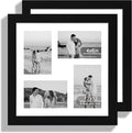 12x12 Picture Frame Set of 2, Display Pictures 4-4x6 by Hongkee