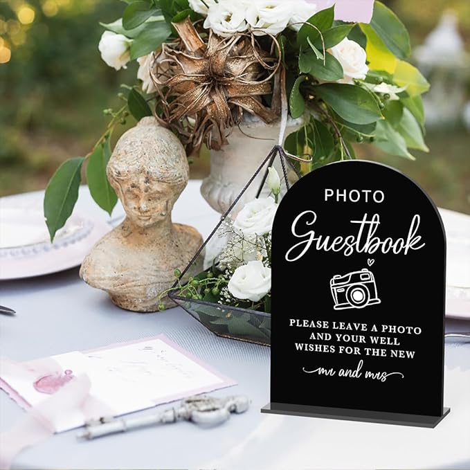 Acrylic Wedding Sign Photo Guestbook Sign - Image 3