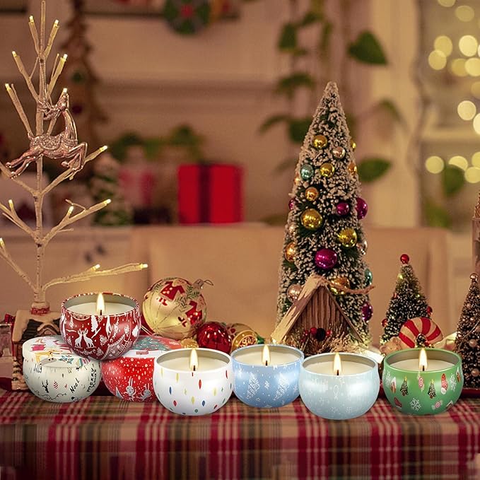 24 Pack Christmas Scented Candles Gift Set - Image 6