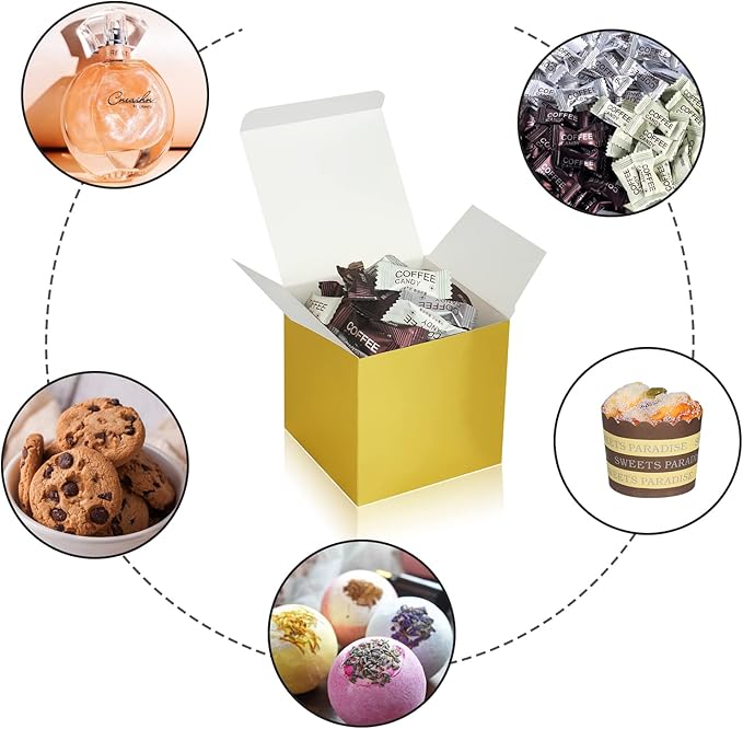 100 Pack Small Gift Boxes, Cupcake Boxes, Candy Boxes - Image 4