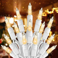 Brightown-Christmas-String-Lights, 100-Count 26.5ft Clear Incandescent Bulb by Brightown