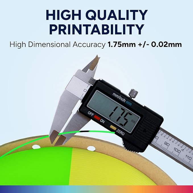 OVERTURE Glow PLA Filament 1.75mm 3D Printer Filament, 1kg Spool, Dimensional - Image 5