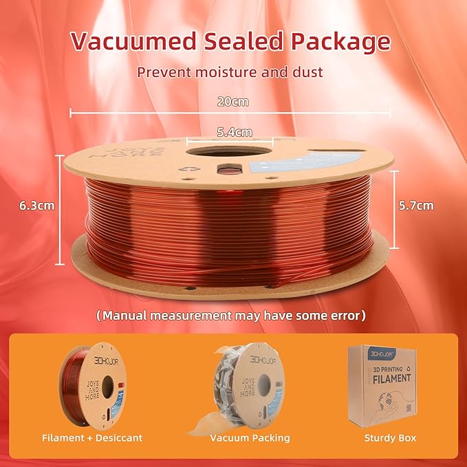 Transparent Multi Rainbow Color Change PLA 1.75mm 1KG 3D Printing Filament - Image 5