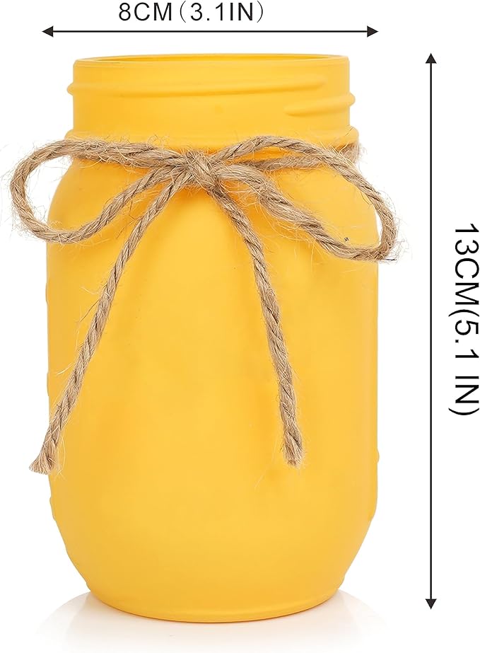 CNVOILA Thanksgiving Decorations, Thanksgiving Themed Mason Jars Centerpiece - Image 2