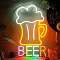 Beer Neon Sign Led Beer Signs Colorful Neon Lights by LISIGNVE