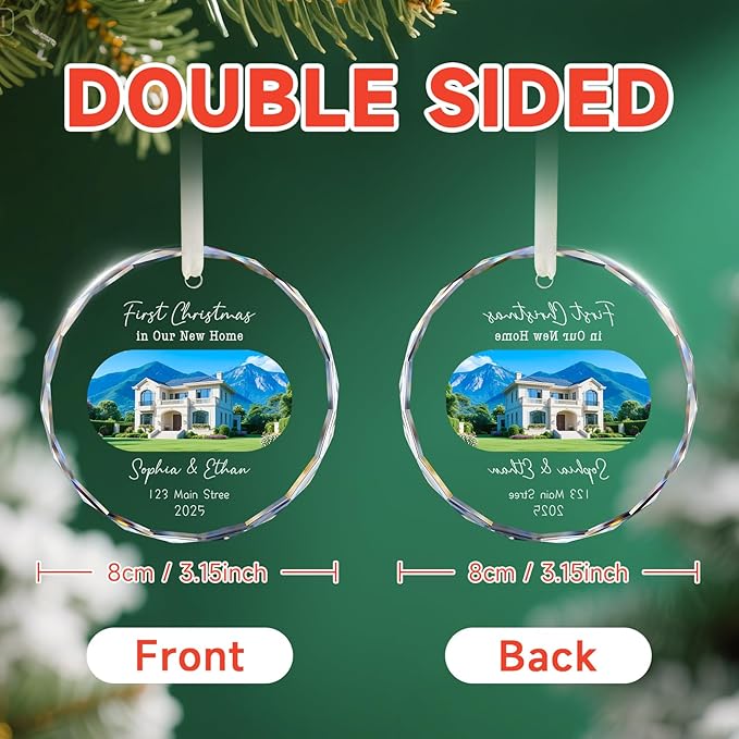 House Warming Gifts New Home Ornament Personalized First Home Christmas - Image 2