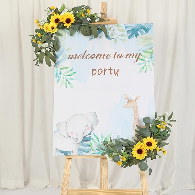 H&W 2pcs Artificial Wedding Arch Flowers - Image 6