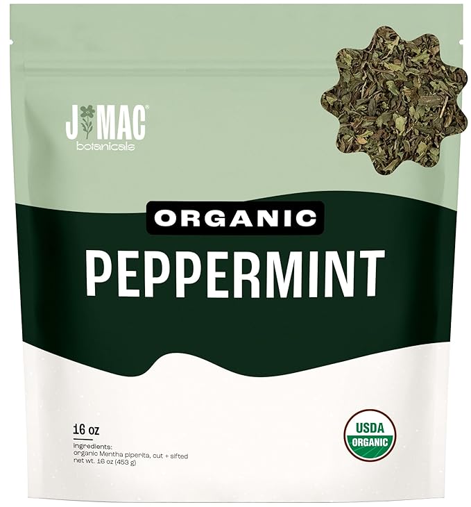 J Mac Botanicals Organic Peppermint Leaf Tea by JMACBOTANICALS