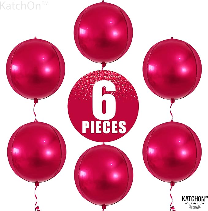 KatchOn Large Round Foil Balloons Set - Image 9