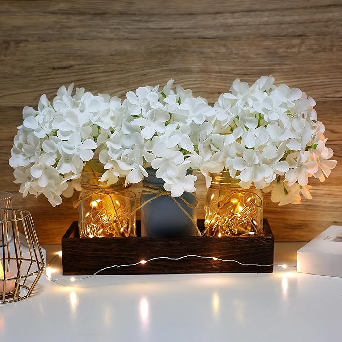 Mason Jar Lights Centerpiece Table Decor - Image 4