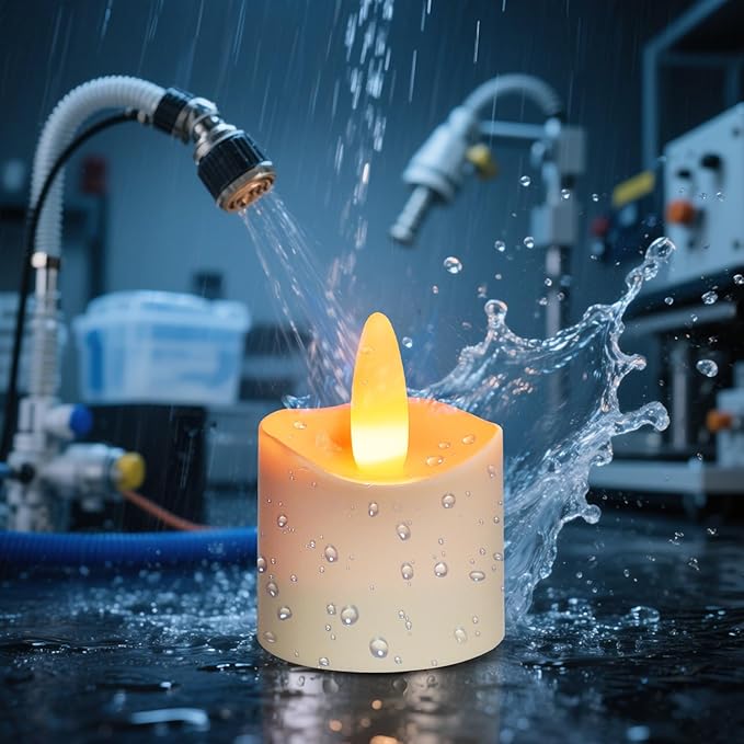HL Flameless Candles with Remote Timer, 100+Hours Rechargeable Waterproof - Image 2