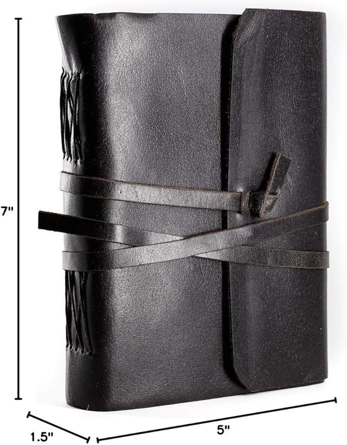 Handmade Leather Journal | Writing Notebook Diary | Bound Daily Notepad - Image 10