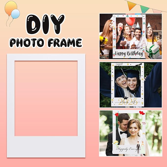 32 x 24 Inch Large Blank DIY Photo Booth Props Picture Frame Party Frame DIY - Image 3