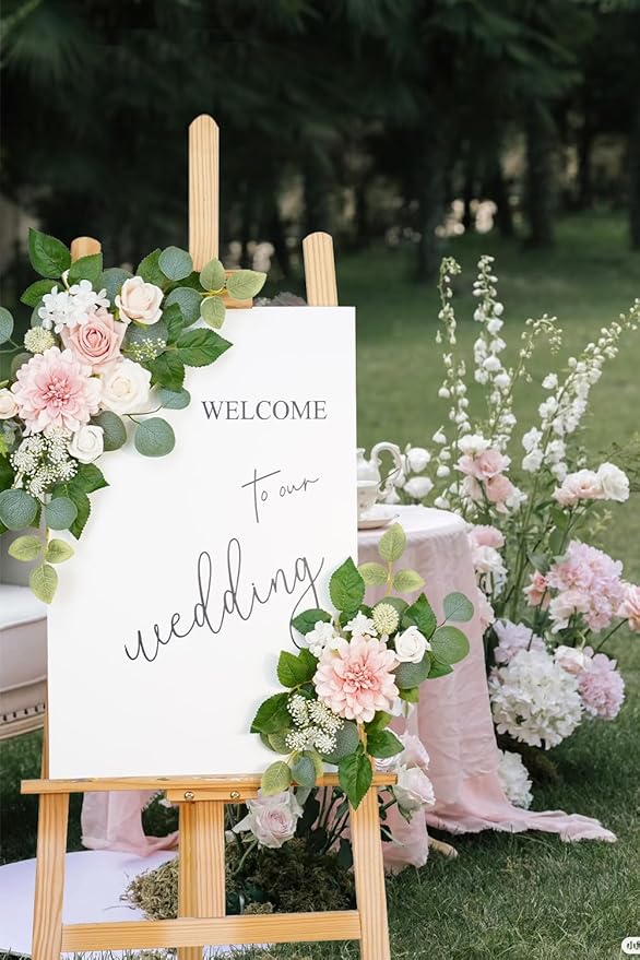 WEIERYUE Artificial Flowers Decorations, Artificial Arch Backdrop Garlandfor - Image 5
