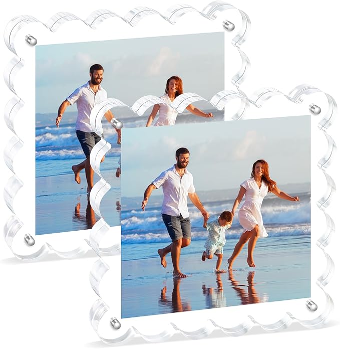 Acrylic Picture Frames .5×5inch 2Pack by Unknown