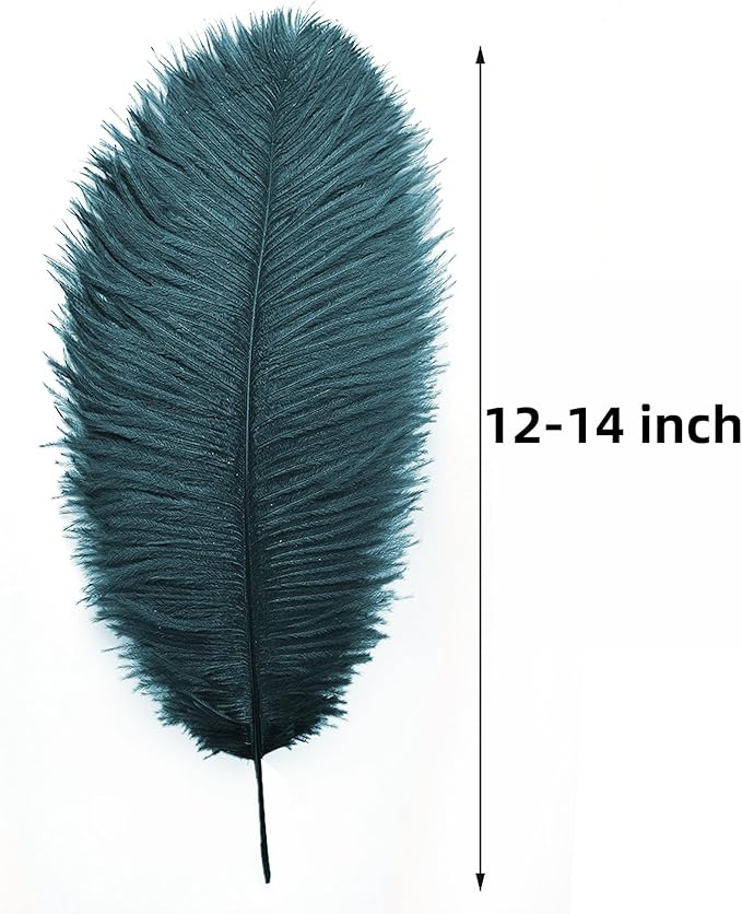 Ballinger Teal Ostrich Feathers Bulk - Image 3