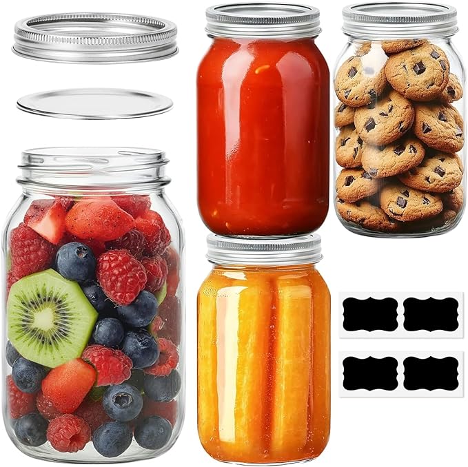 ComSaf Mason Jars 32 oz by ComSaf