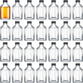 Patelai 48 Pcs Clear Glass Bottles by Patelai