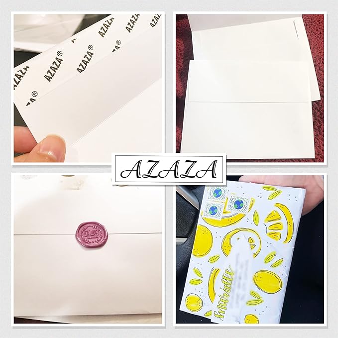 A7 Printable White Envelopes 5x7 100 Pack Quick Self Seal, - Image 7